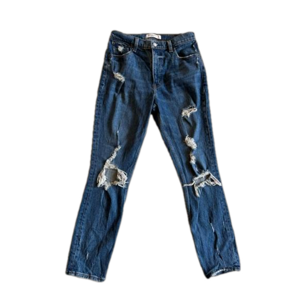 Abercrombie & Fitch Women’s Distressed Denim The Skinny High Rise size 28 or 6